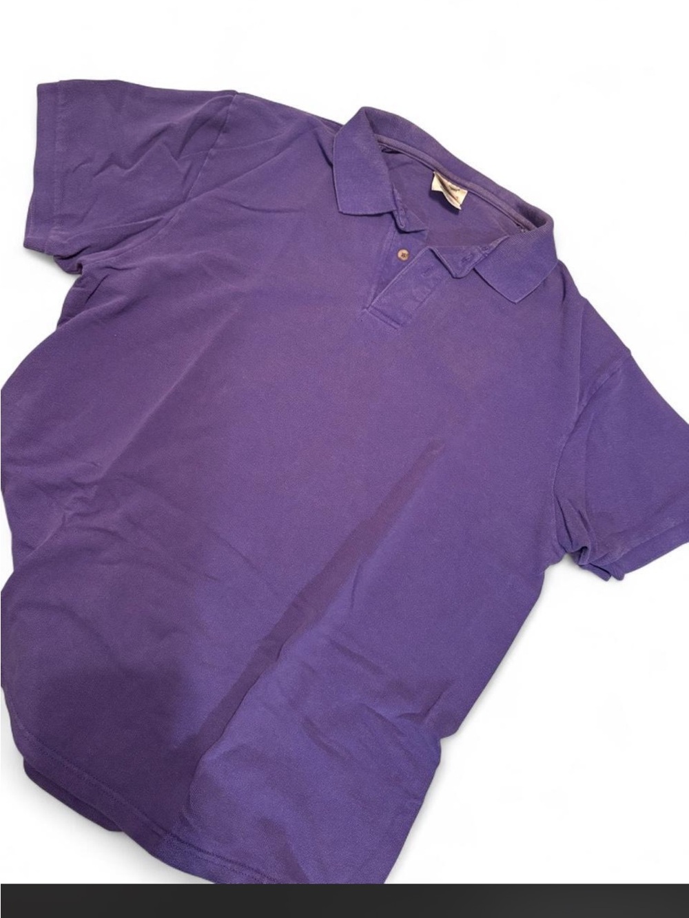 💜 VINTAGE 90s STEDMAN BY HANES PURPLE PIQUE POLO SHIRT💜